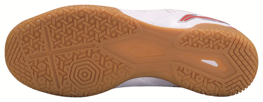 Men Table Tennis Training Shoe Hawk Eye - White/Red - APTP003-2