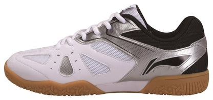Herren Tischtennis Trainingsschuh Hawk Eye - weiß/schwarz - APTP003-3
