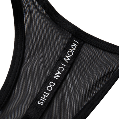 Sport BH Medium "LN FIT" schwarz - AUBQ076-1