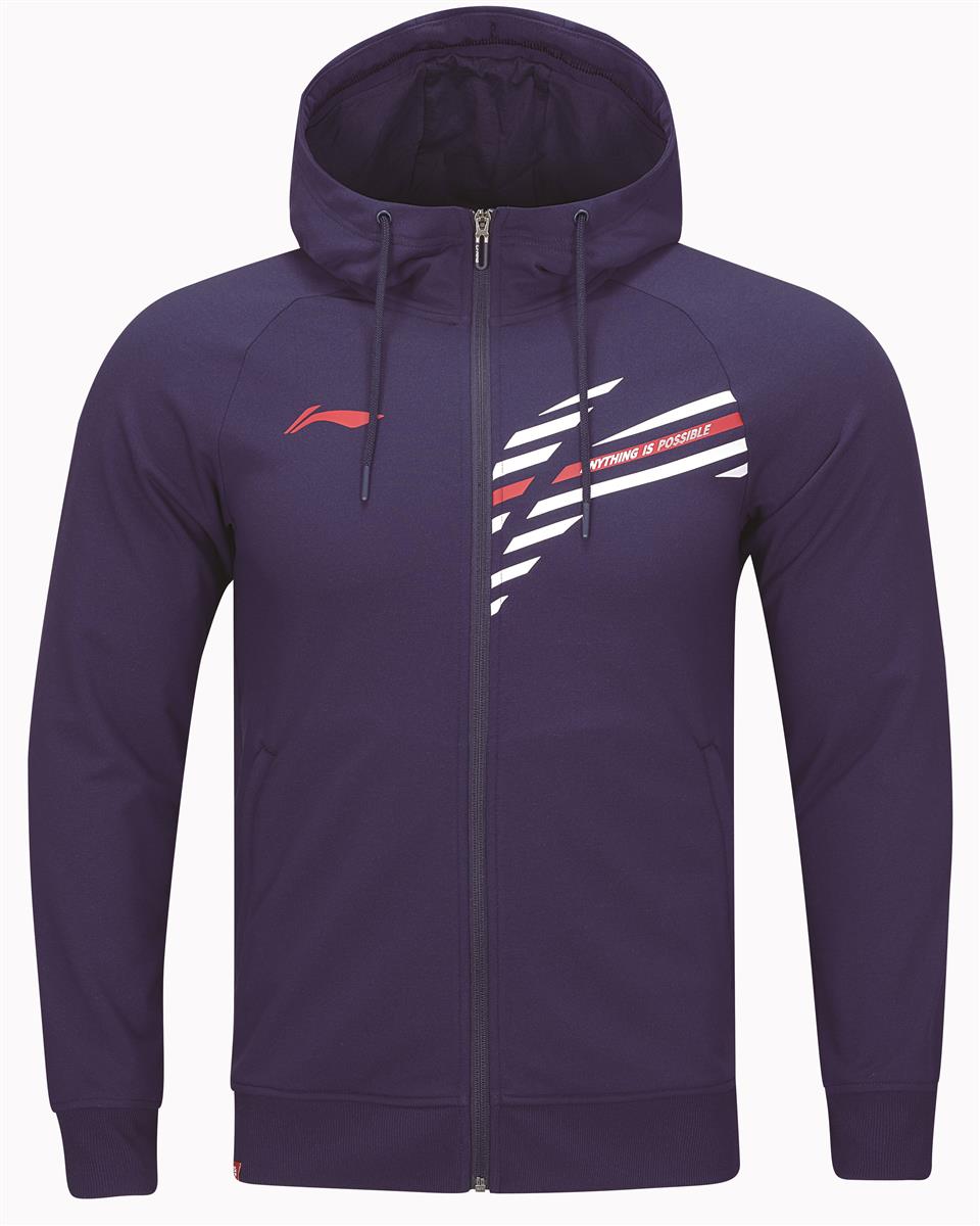 Herren Jacken-Hoody "Li-Ning Style" - blau - AWDT847-5
