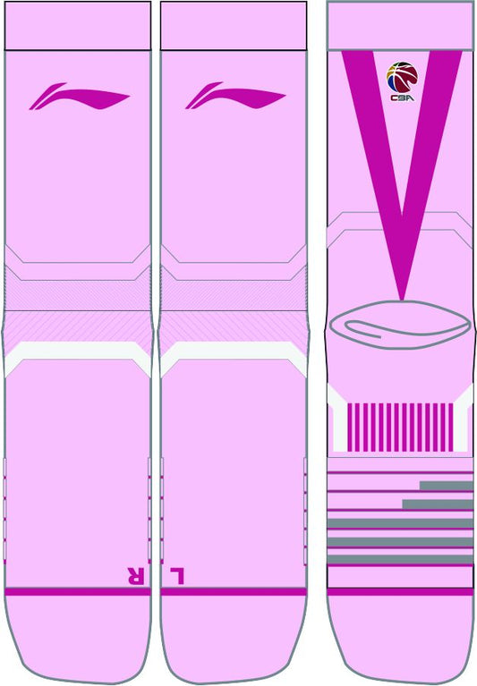 Unisex Professional Basketballsocken "Victory" pink - AWLT065-8