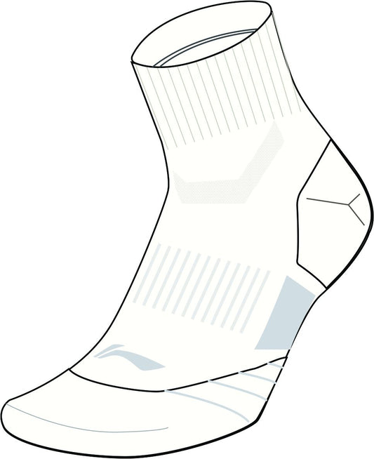 Unisex Sports Sock mid-cut "Essential" white - AWST019-2