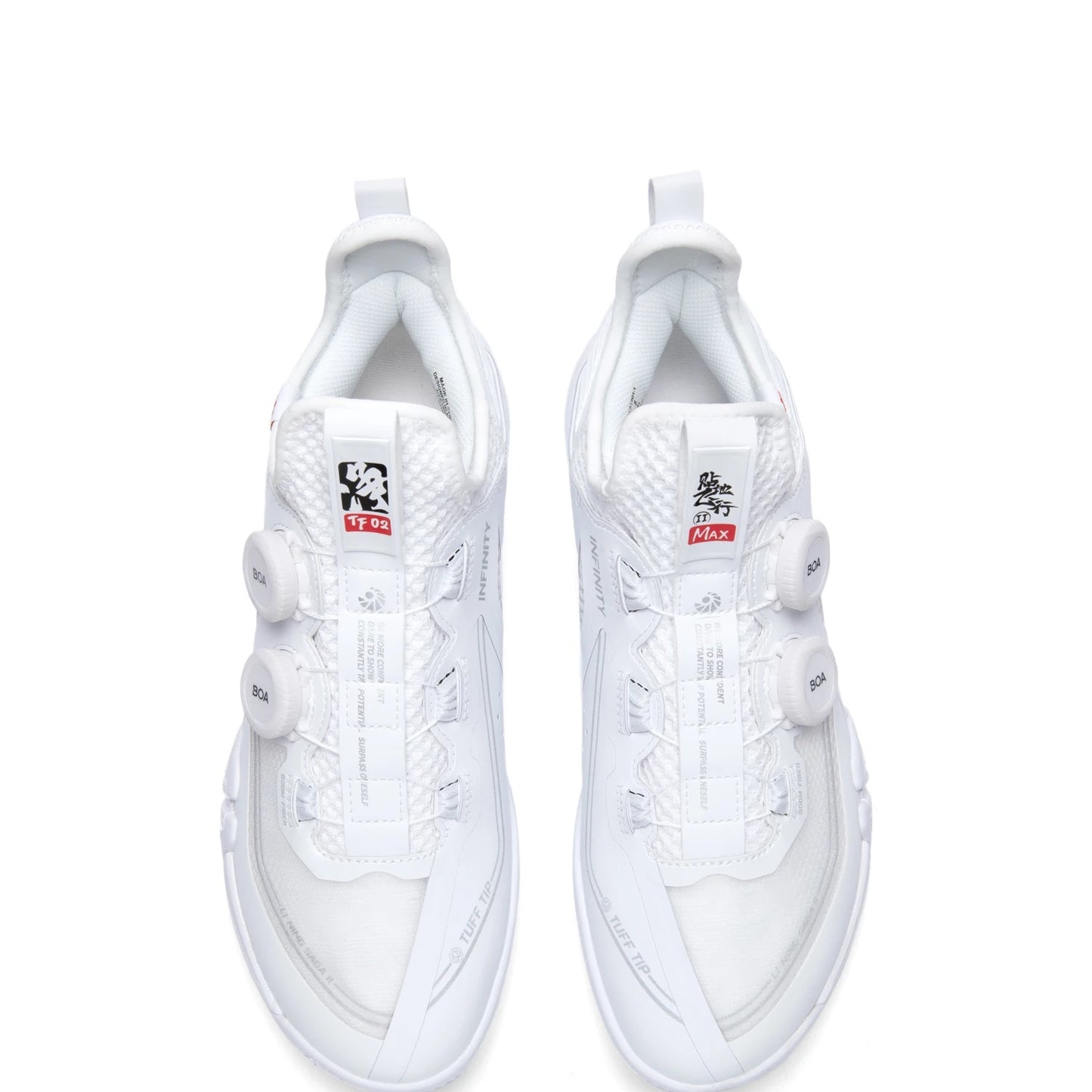 Unisex Badmintonshoe Unisex Saga 2 BOA Max - white - AYAT001-1