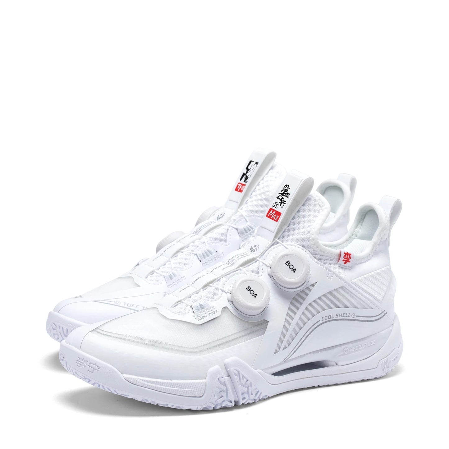 Unisex Badmintonshoe Unisex Saga 2 BOA Max - white - AYAT001-1