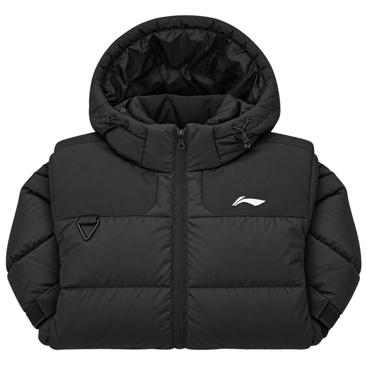 Herren Outdoor Daunenjacke schwarz mit Kapuze- AYMS213-1