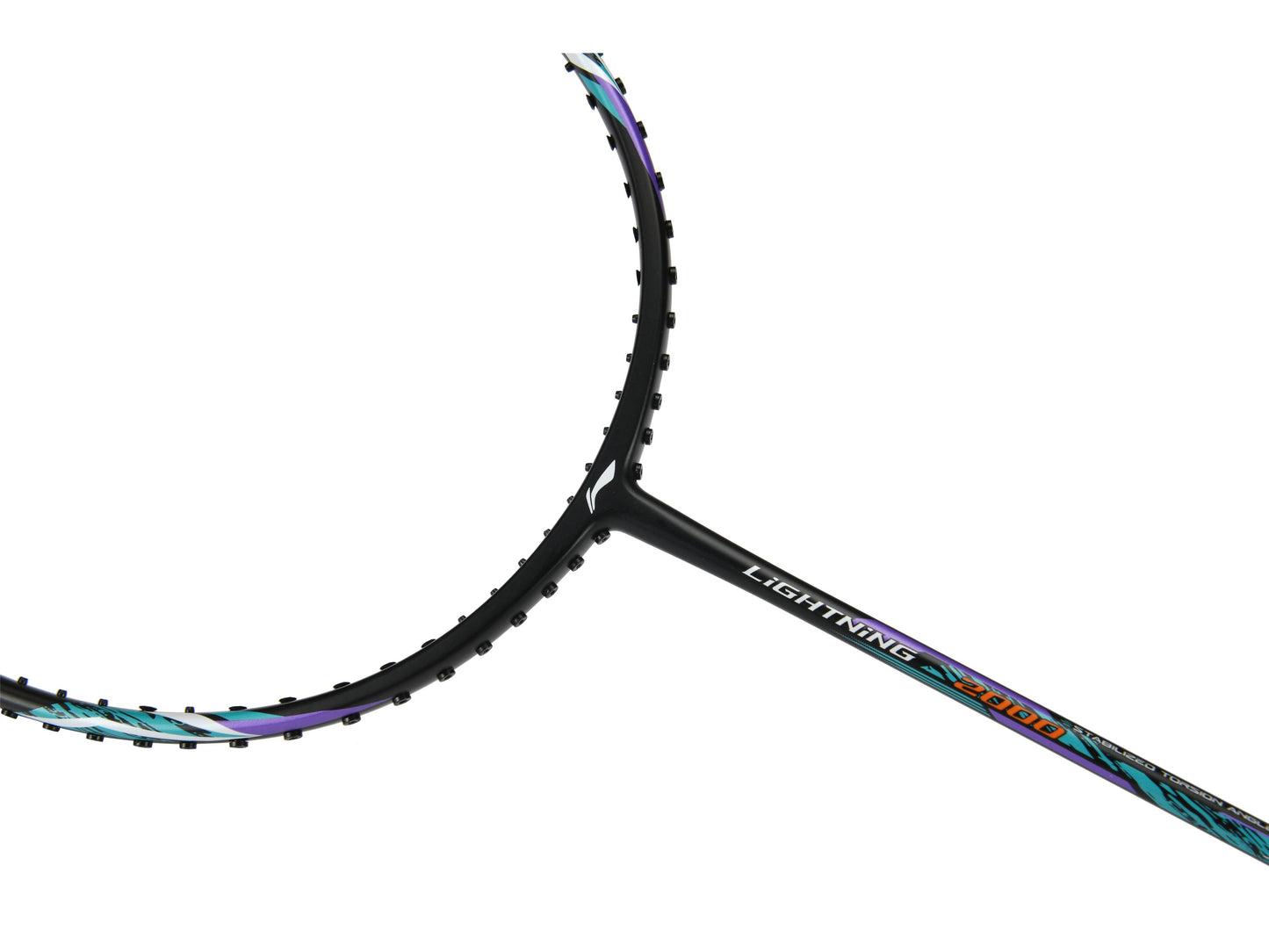 Badmintonschläger Lightning 2000 unbespannt Schwarz-Grün - AYPR012-1