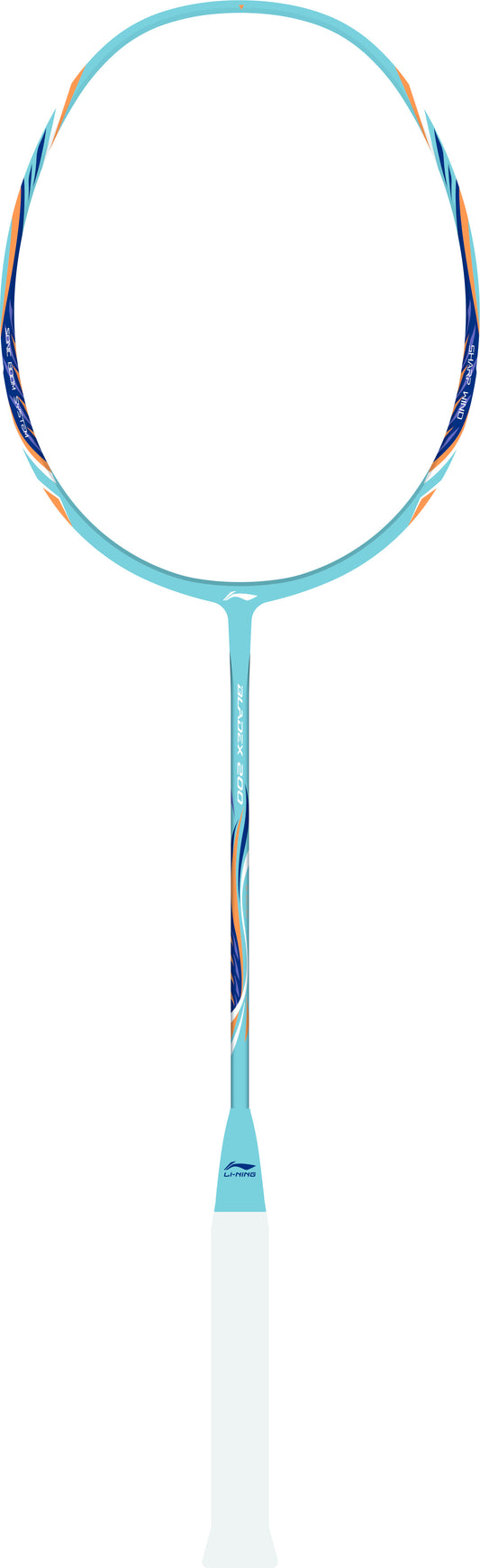 Badmintonschläger BladeX 100 (4U) schwarz/blau bespannt - AYPV041-40