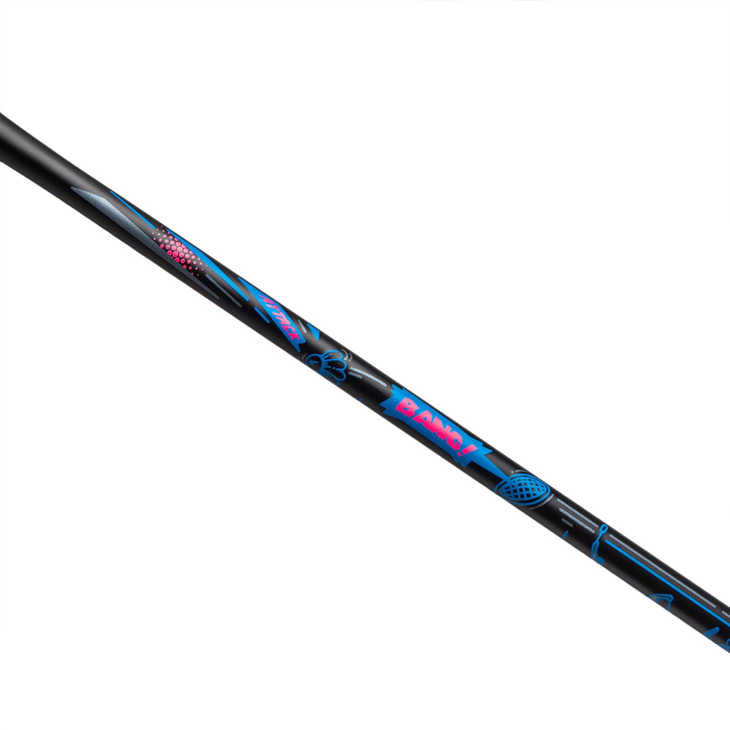 Badmintonracket AXFORCE BIGBANG (7U) Black - unstrung - AYPS273-1