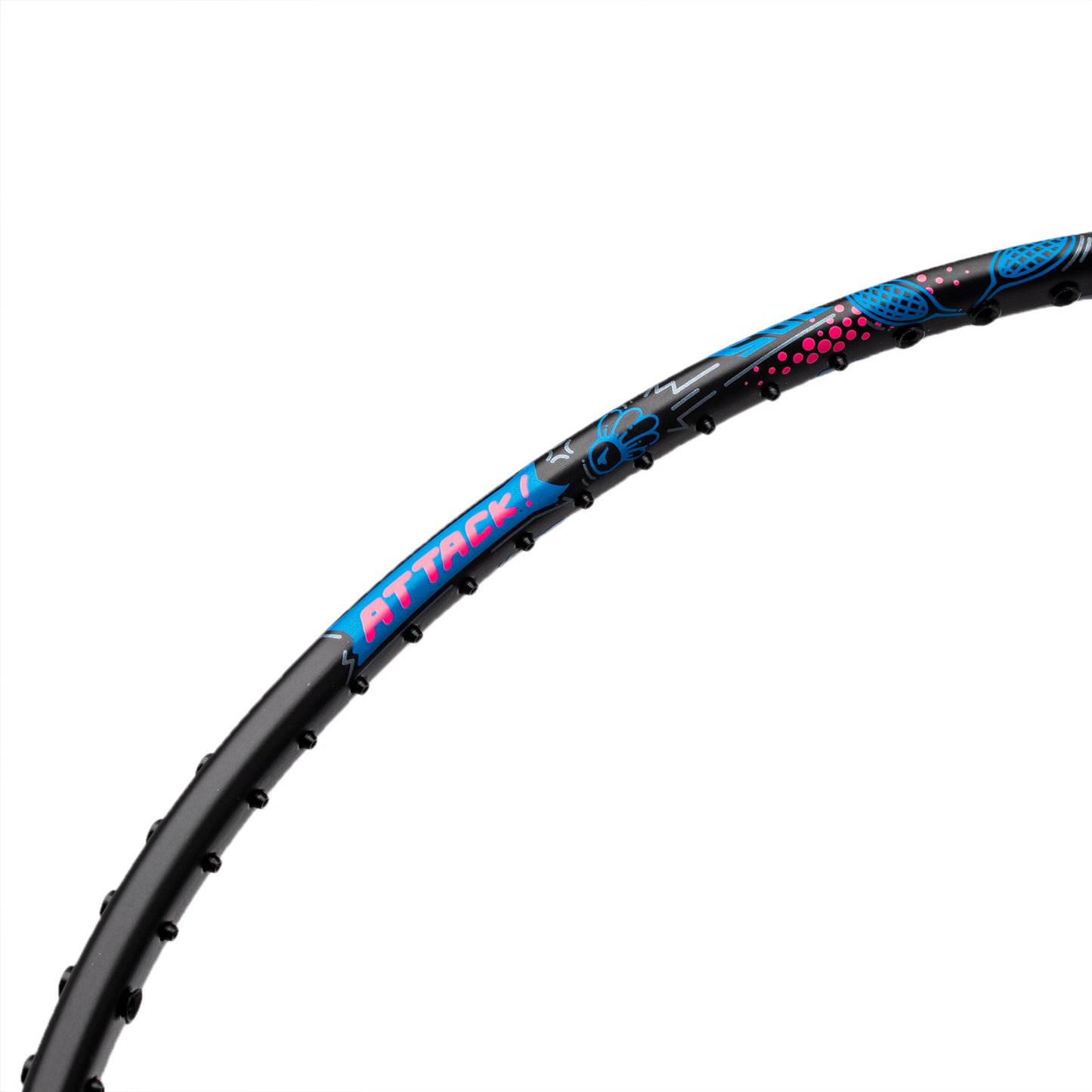 Badmintonracket AXFORCE BIGBANG (7U) Black - unstrung - AYPS273-1