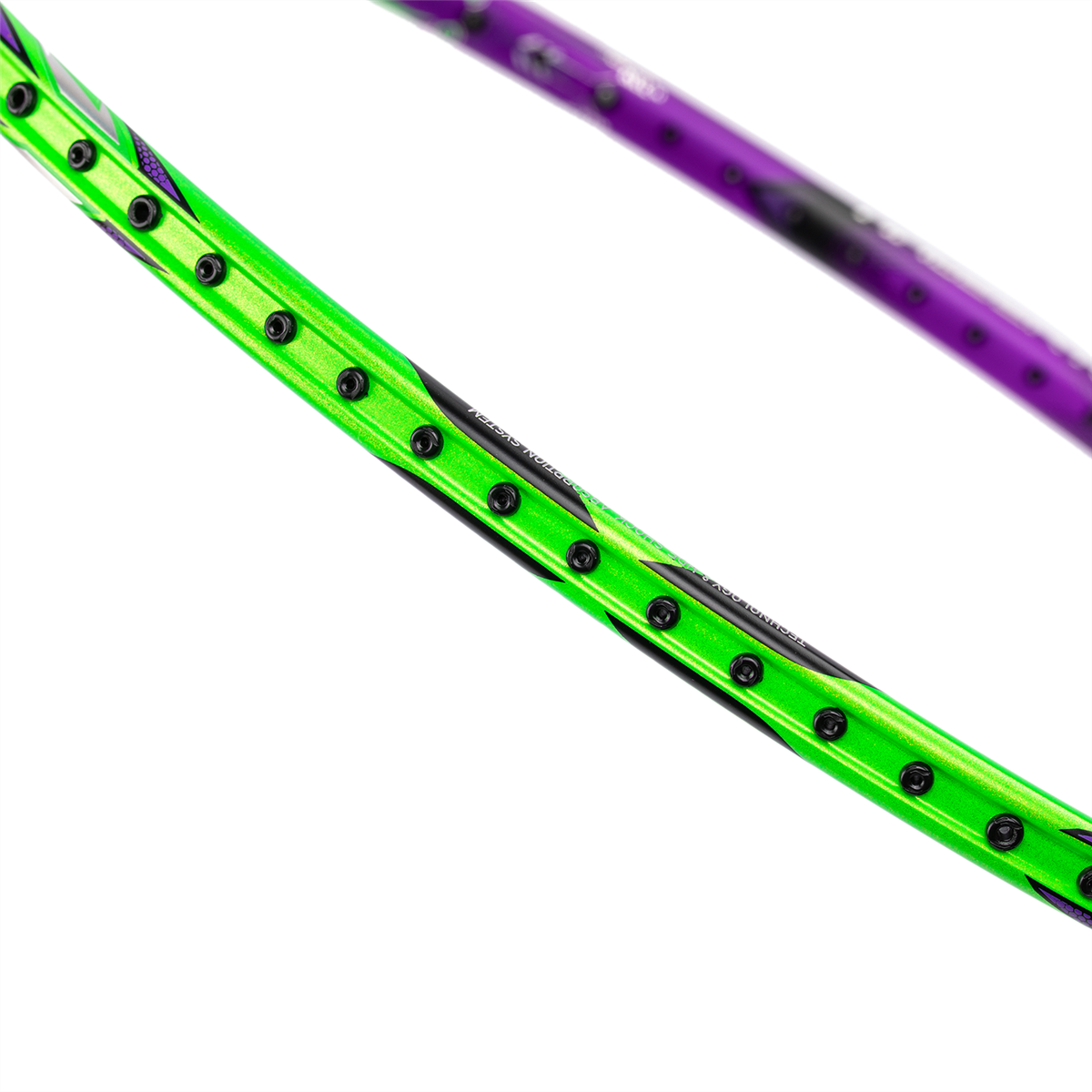 Badmintonracket HalberTec 9000 (4U) G6 - green/purple - unstrung  - AYPU021-46