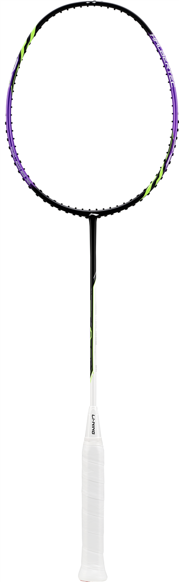 Badmintonracket HalberTec 1000 (4U) black/purple strung  - AYPV021-40