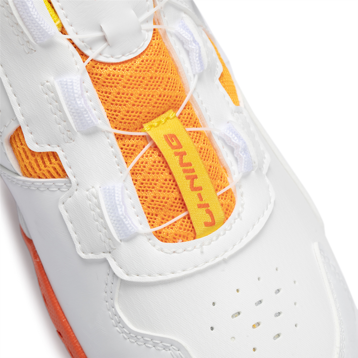 Kids Badmintonshoe ''Almighty King'' white/orange - AYTT040-2