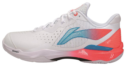 Unisex Badminton Shoe Donner 2 - white/red - AYZU015-2