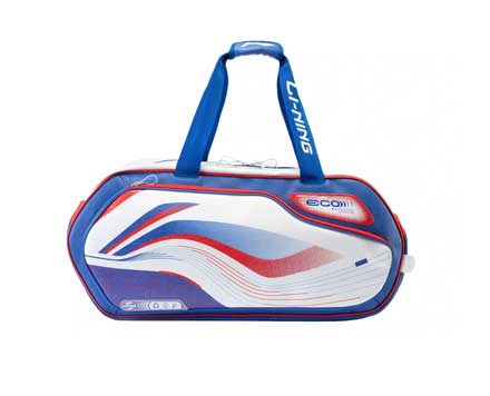 Badminton Square Bag "Int. Teams Hexagon" weiß/dunkelblau/rot - ABJU013-4