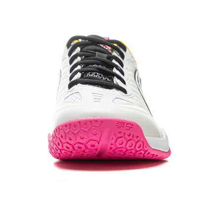 Tischtennis Schuh Hawk Eye 3.0  - weiß/gelb/pink - APPV003-2