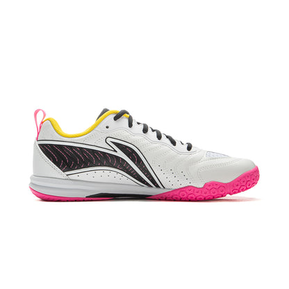 Tischtennis Schuh Hawk Eye 3.0  - weiß/gelb/pink - APPV003-2