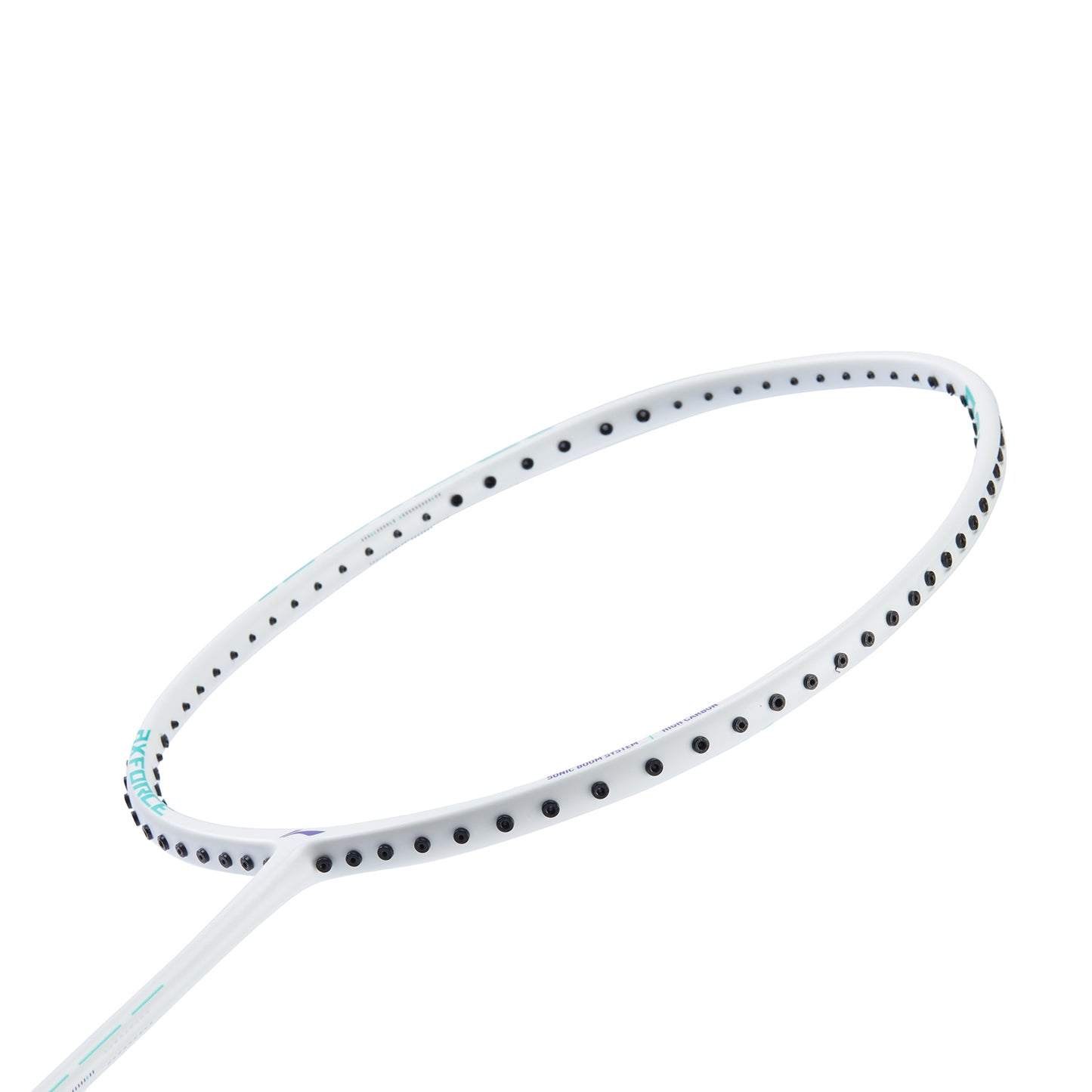 Badmintonracket AXFORCE 10 (5U) white unstrung - AYPU105-5