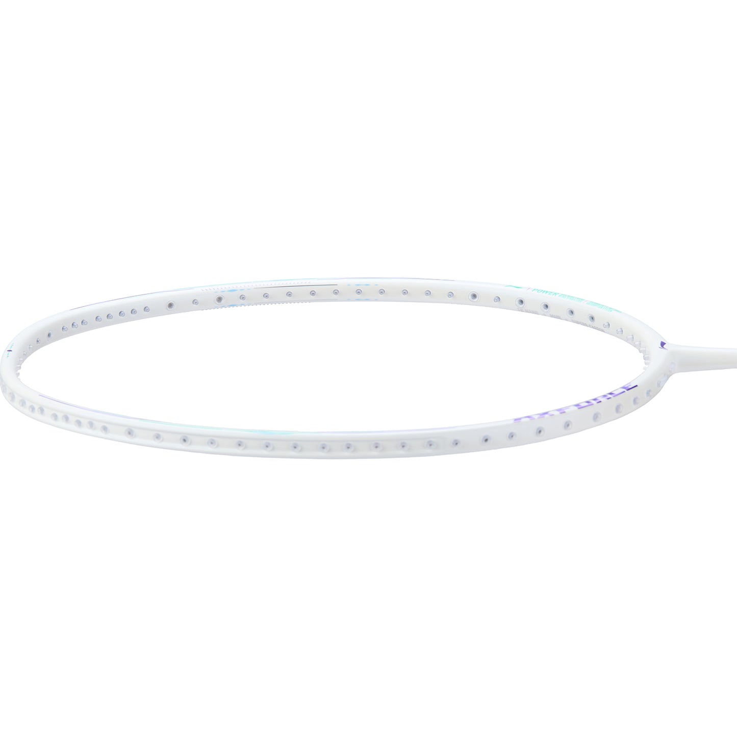 Badmintonracket AXFORCE 80 (4U) white unstrung - AYPV035-4