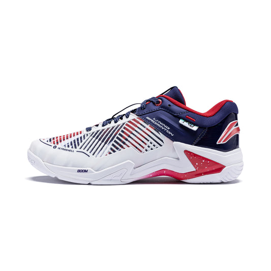 Unisex Badmintonschuh Donner Pro weiß/blau - AYAT009-3