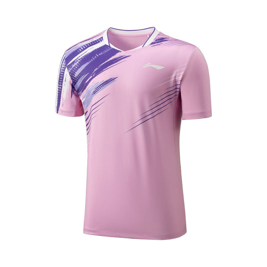 Herren Wettkampfshirt "National Teams" Lines - hell-lila - AAYV025-4