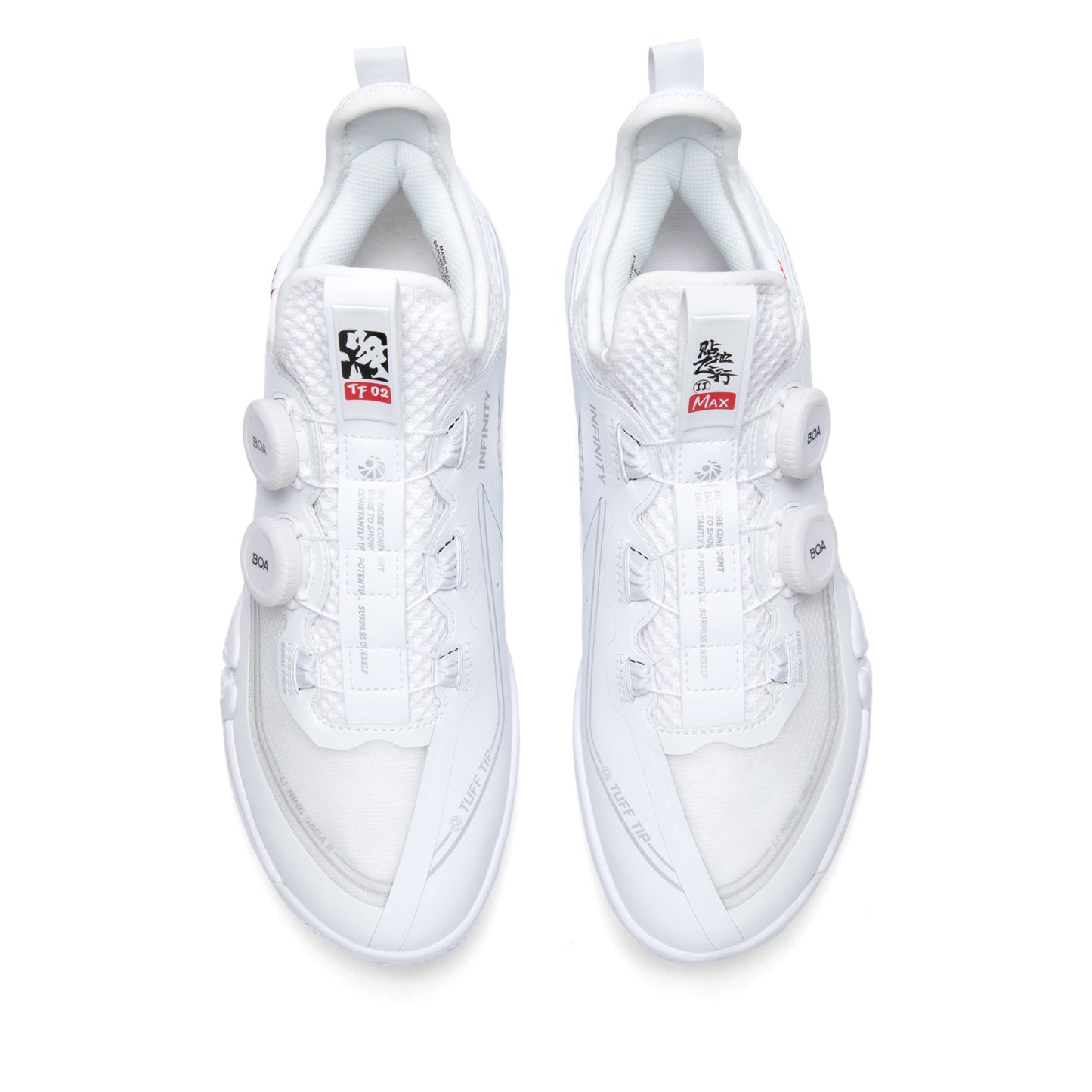 Unisex Badmintonschuh Saga 2 BOA Max - weiß - AYAT001-1
