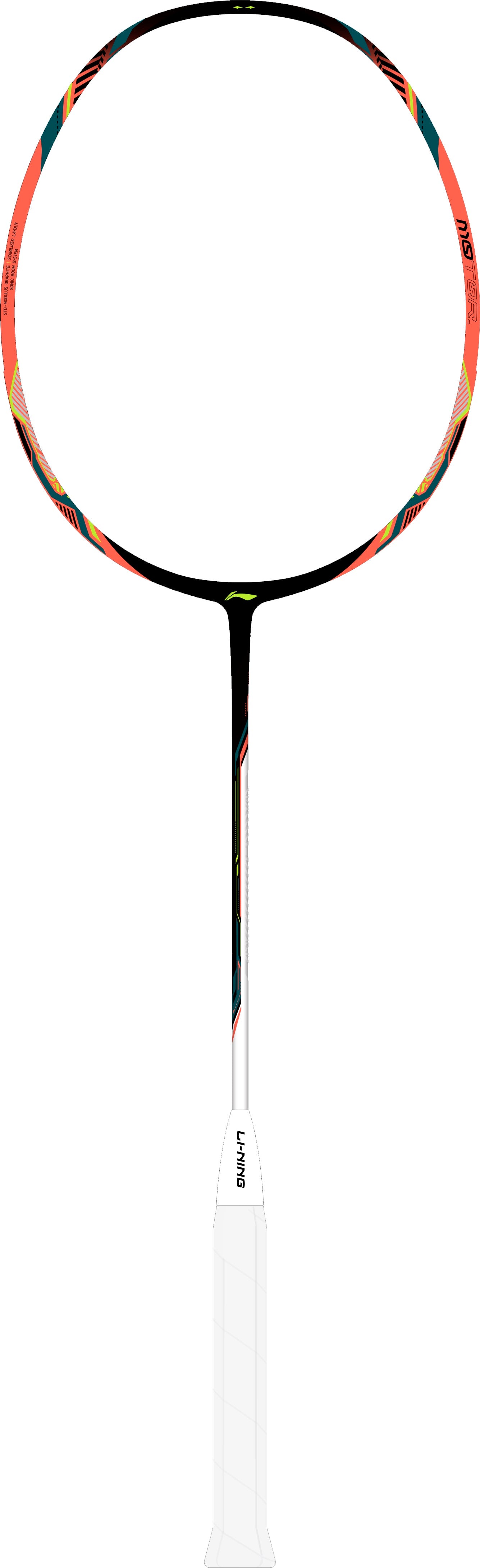 Badmintonschläger HalberTec Motor (3U) schwarz/neon-pink - unbespannt  - AYPU075-3