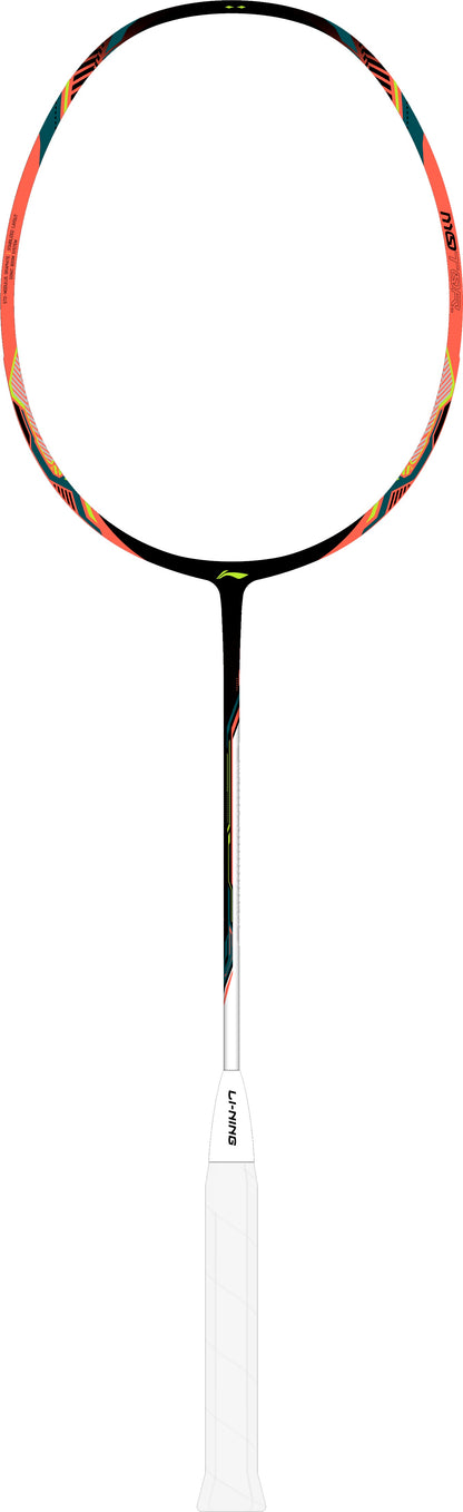 Badmintonschläger HalberTec Motor (3U) schwarz/neon-pink - unbespannt  - AYPU075-3