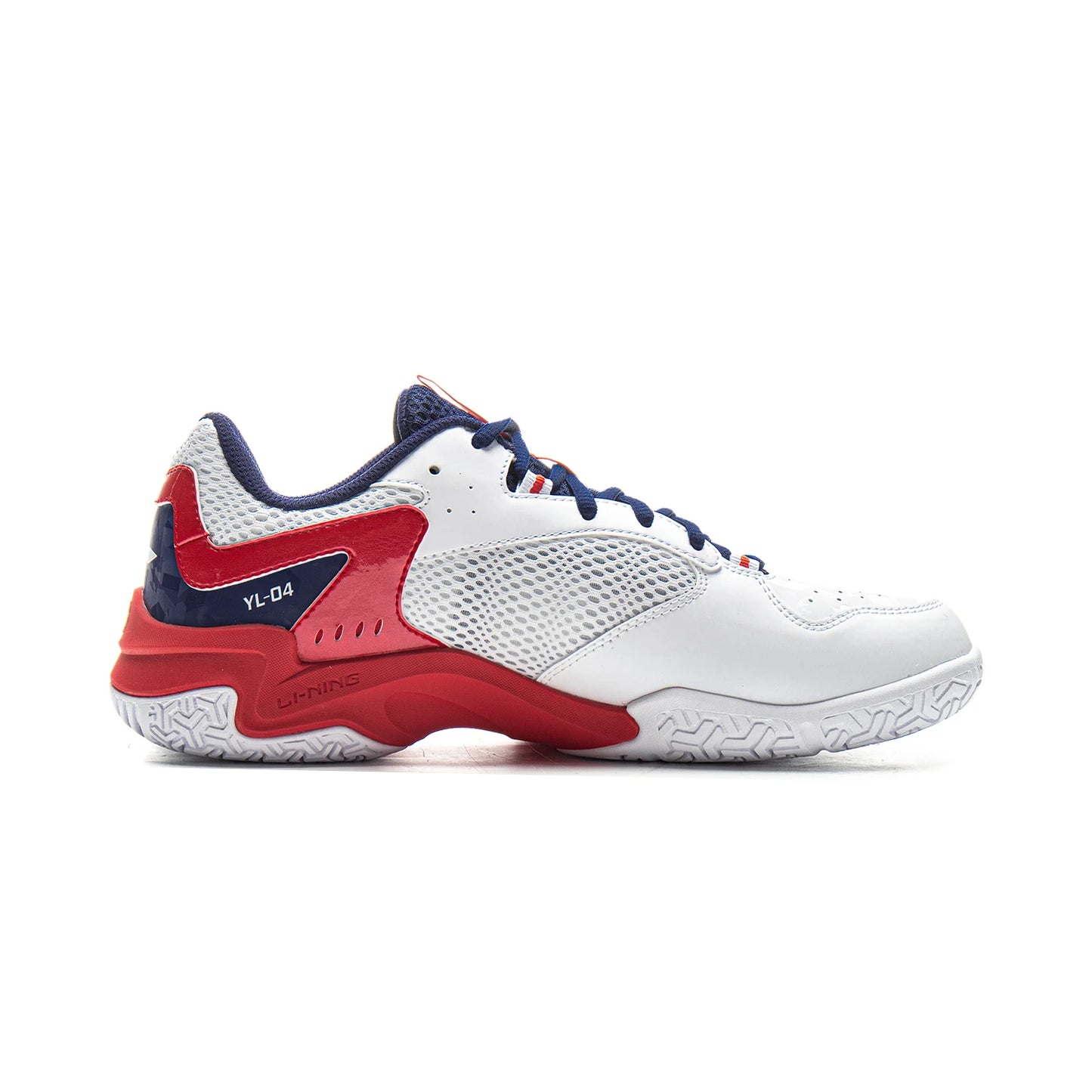 Unisex Badmintonshoe Soundwave - white/red - AYTV015-3
