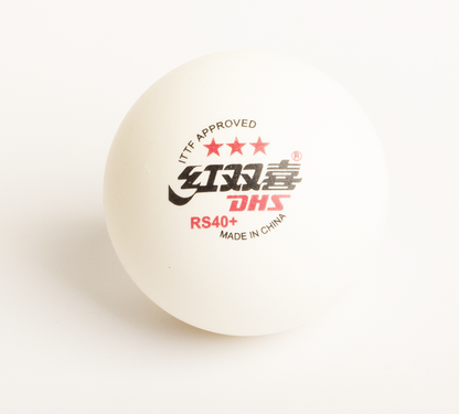 DHS Tabletennisball RS40+ 3-Star white (10 Pack) - DXAV003-2
