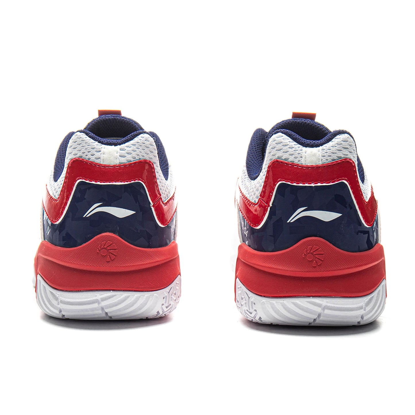 Unisex Badmintonshoe Soundwave - white/red - AYTV015-3